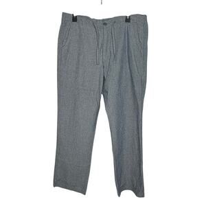 By The Sea Bali Men's Pocket Quiet Luxury Blue Pants 100% Cotton Size Large